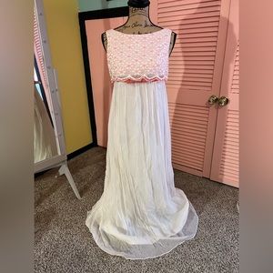 Vintage 1950s 1960s Formal Evening Gown Dress